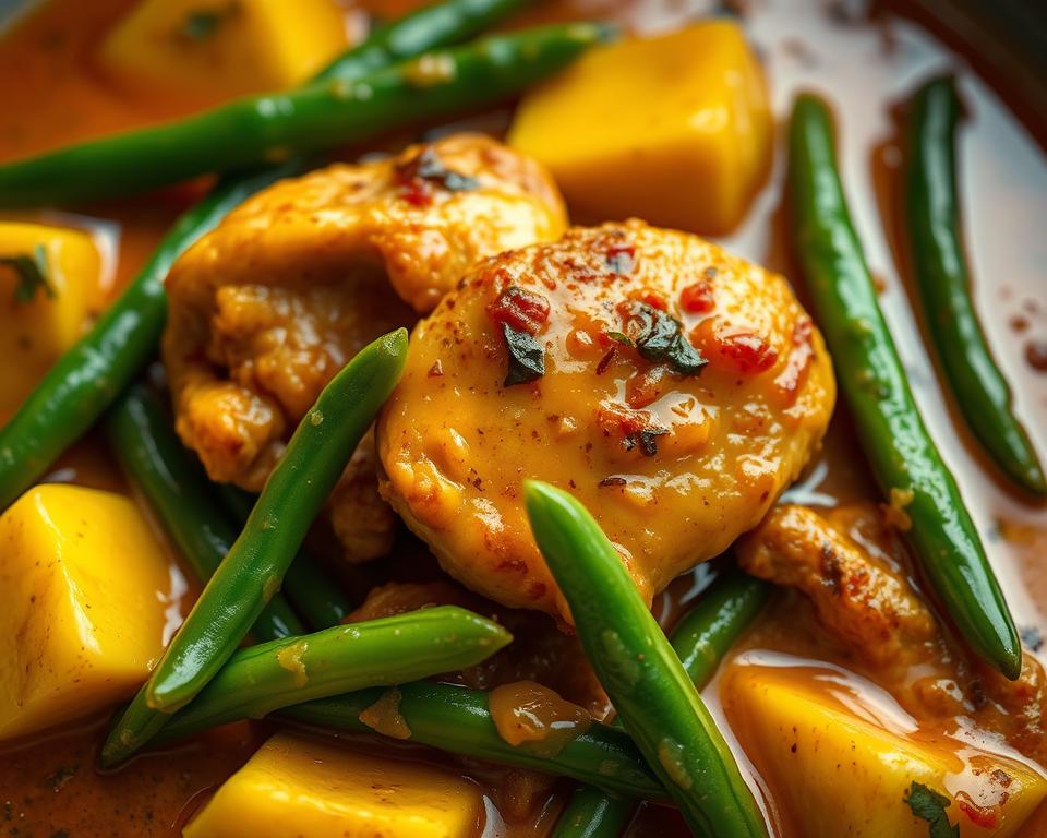 chicken and green bean curry