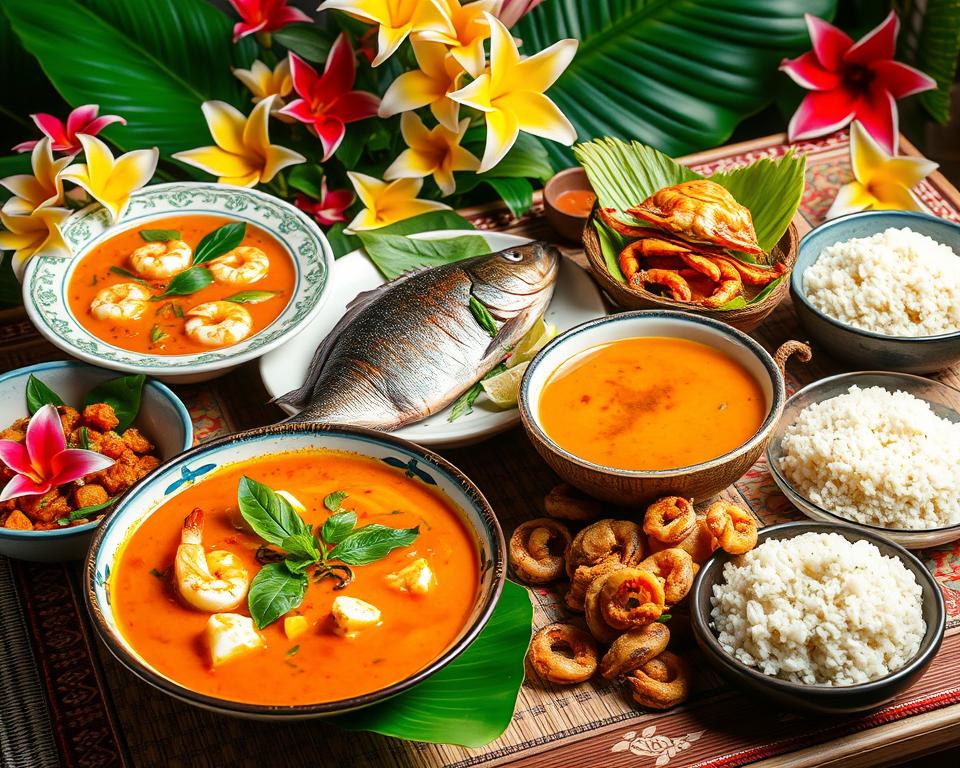 Thai seafood dishes